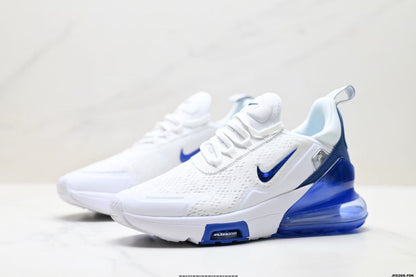 Nike Air Max 270 React White and Blue Sneakers JFD268-FDK