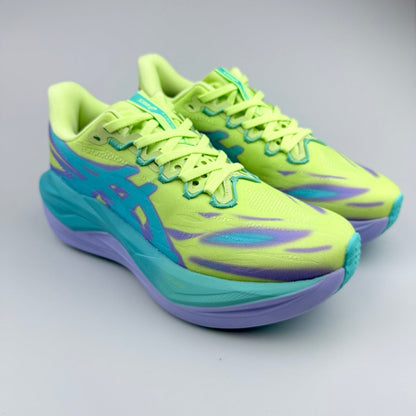 Nike Running Shoes in Volt Green, Teal and Purple