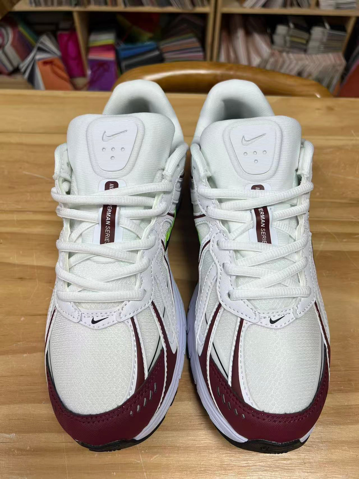 Nike P-9000 Sneakers White Burgundy Volt IZ4751-204