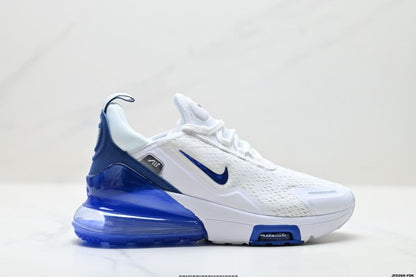 Nike Air Max 270 React White and Blue Sneakers JFD268-FDK