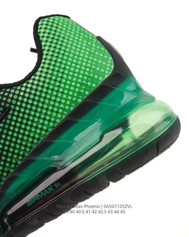 Nike Air Max Phoenix Black and Green Sneakers SAG112ZVL