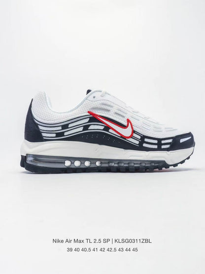 Nike Air Max TL 2.5 White and Navy Sneakers