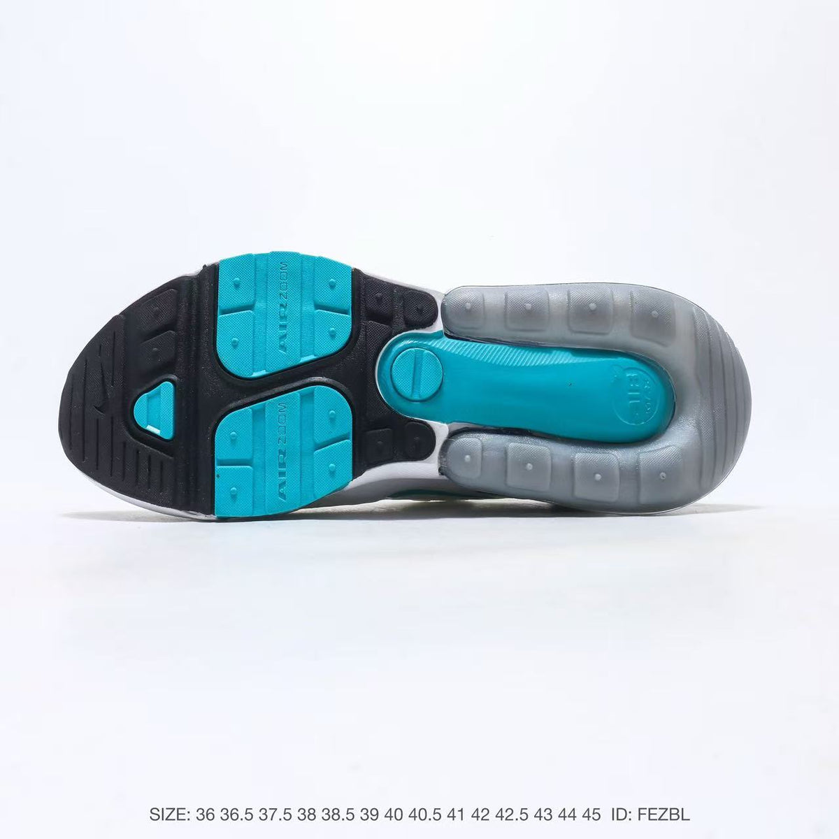 Nike Air Max 270 White Black Teal Sneakers