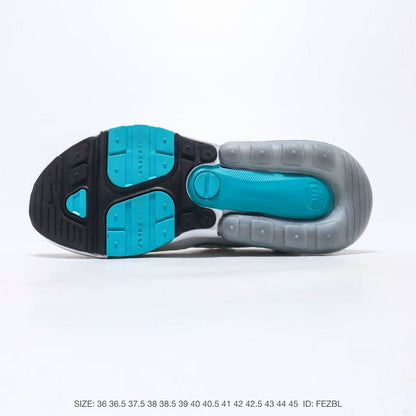 Nike Air Max 270 White Black Teal Sneakers