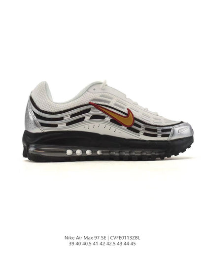 Nike Air Max 97 SE White Silver Gold Sneakers CVFF013ZBL