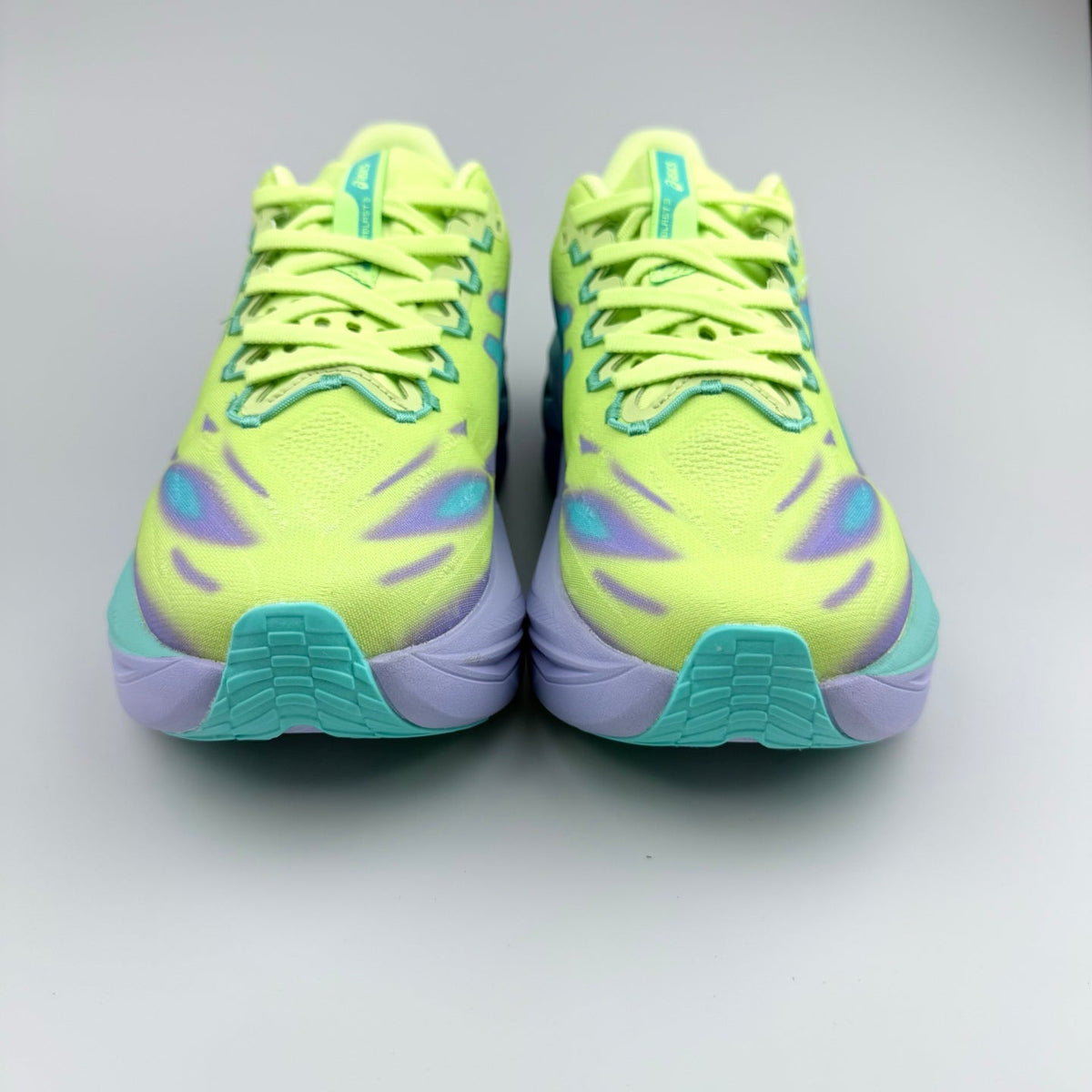 Nike Running Shoes in Volt Green, Teal and Purple