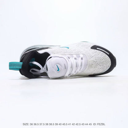 Nike Air Max 270 White Black Teal Sneakers