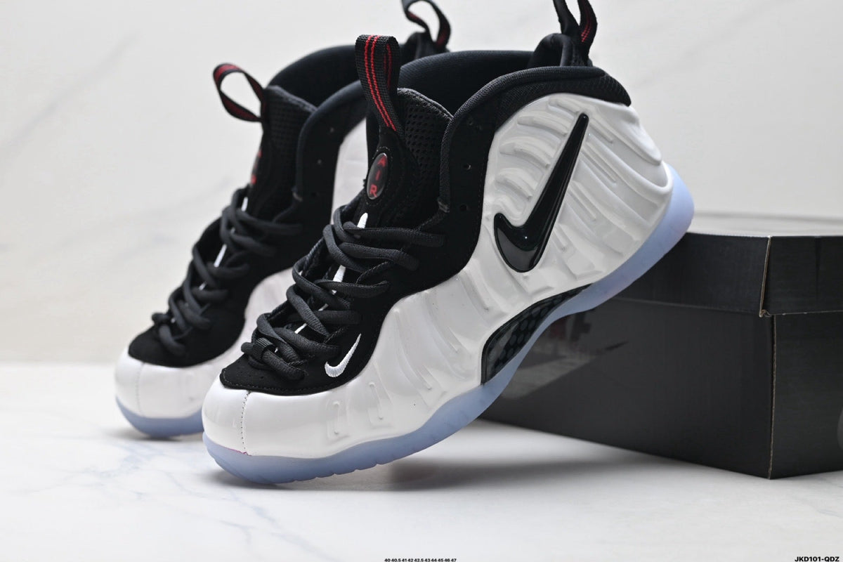 Nike Air Penny Foamposite One Black White Red Sneakers