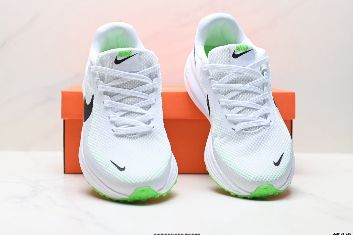 Nike Revolution 8 Running Shoes White and Green