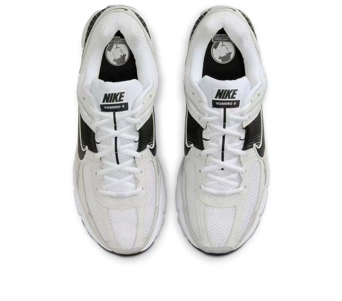 Nike Zoom Vomero 5 White and Black Sneakers
