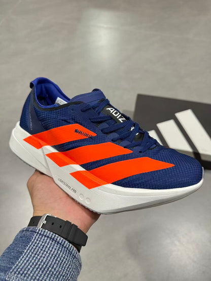 Nike Adizero Lightstrike Pro Running Shoes, Navy and Orange