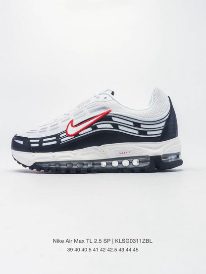 Nike Air Max TL 2.5 White and Navy Sneakers