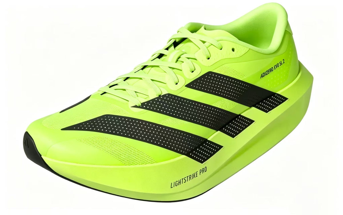 Nike Adizero Evo SL 2 Running Shoes, Volt Green and Black