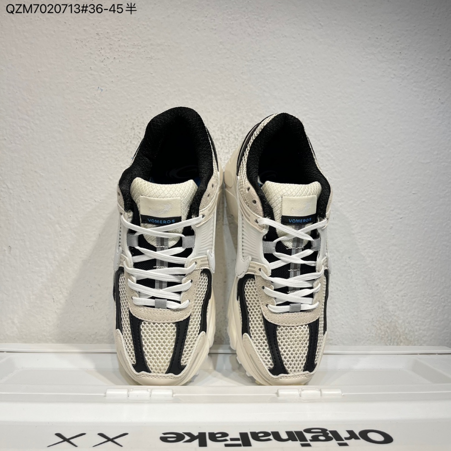 Nike Air Zoom Vomero 5 Sneakers in White, Black and Beige