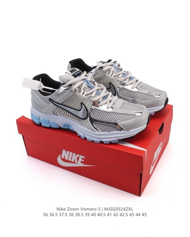 Nike Zoom Vomero 5 Silver Blue Sneakers IM5042-XL
