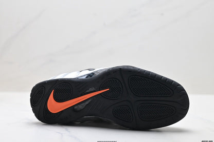 Nike Air Foamposite Max Sneakers Black Silver Orange