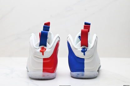 Nike Air Foamposite One Penny Hardaway White Blue Red Sneakers