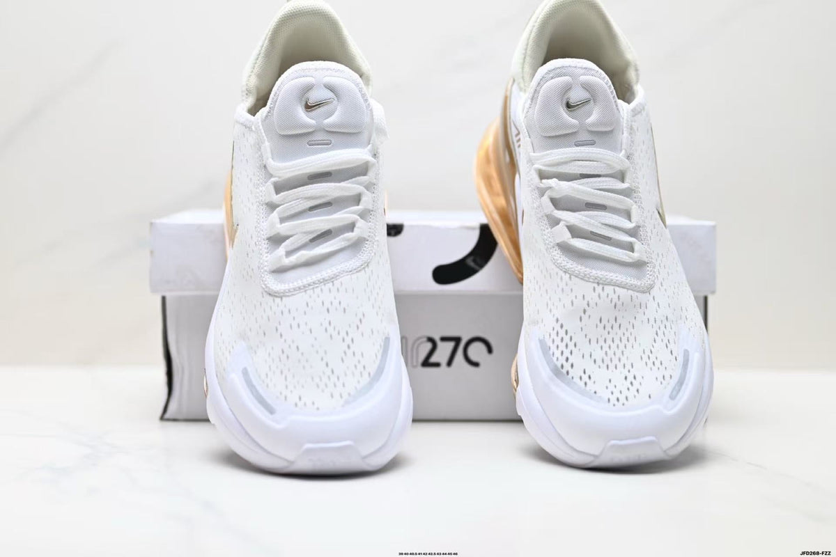 Nike Air Max 720 White and Tan Sneakers