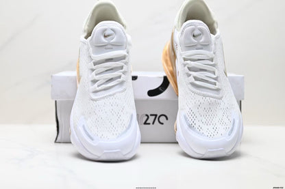 Nike Air Max 720 White and Tan Sneakers