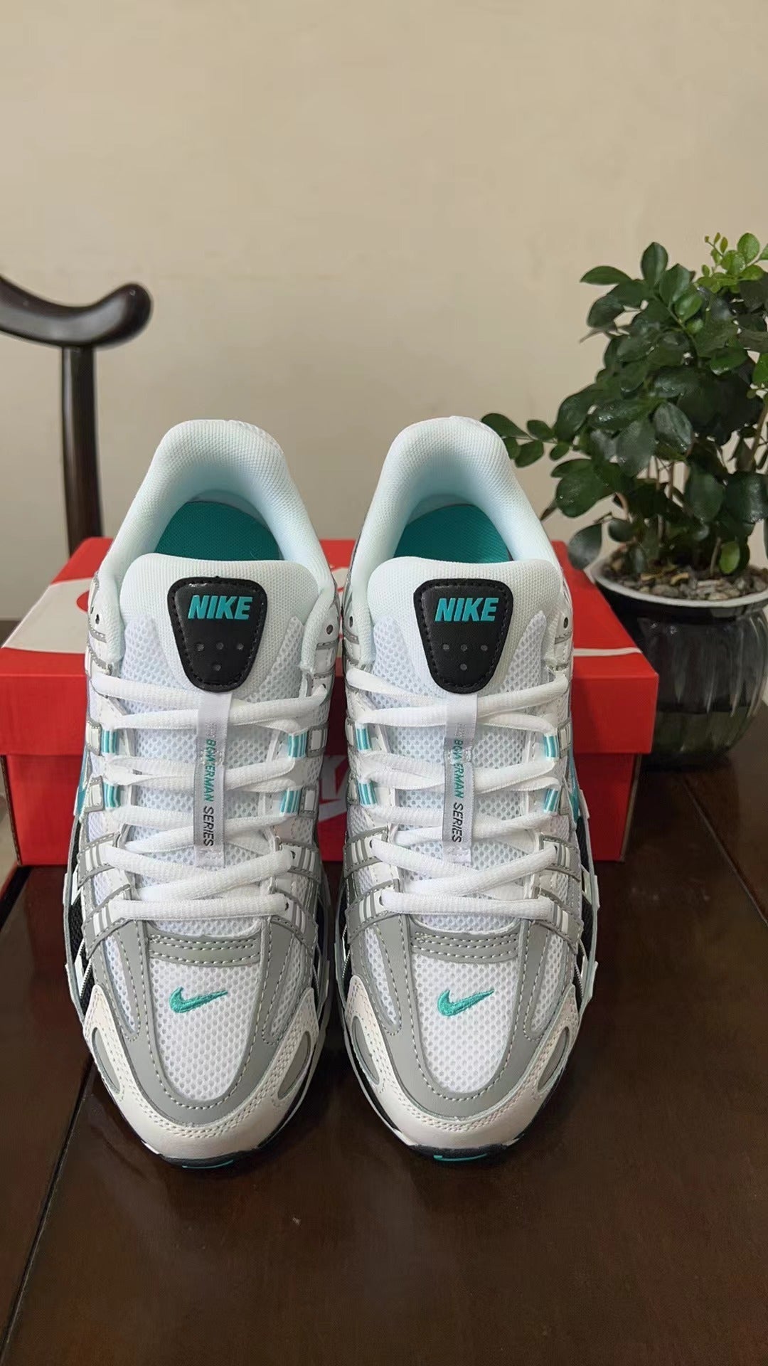 Nike P-6000 Sneakers White Grey Teal CD6404-103