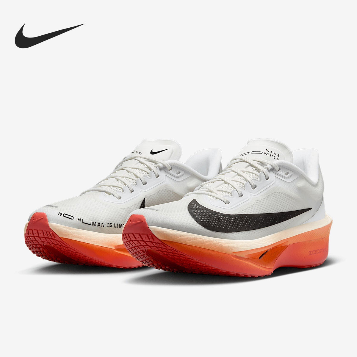 Nike ZoomX White Black Orange Running Shoes