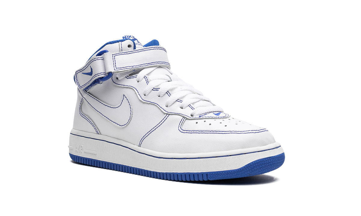 Air Force 1 Mid GS "White/White-Royal Blue" 624049 113